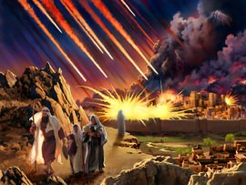 Sodom and Gomorrah destroyed by Almighty God